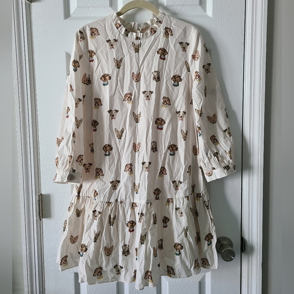 Jaspal Ruffle Collar Dog Dress - Picture 1 of 5